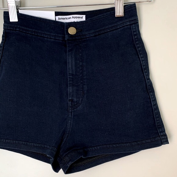 American Apparel size XS dark wash Easy Jean short - Picture 4 of 9